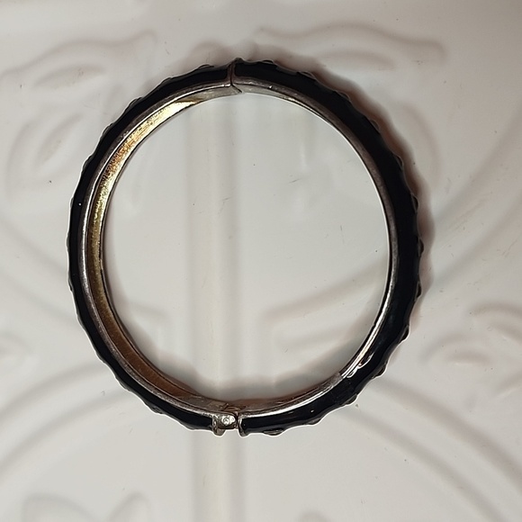 3 for $15 Black and Silvertone Hinged Bracelet - Picture 3 of 4